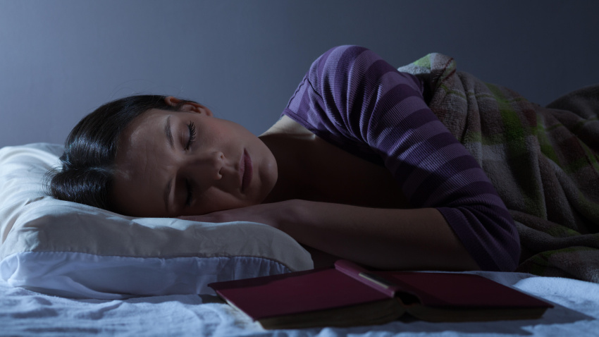 Imagen de recurso de una mujer durmiendo