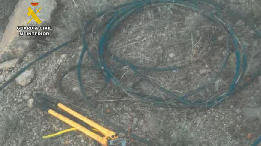 Herramientas usadas por el 'ladrón del cobre'