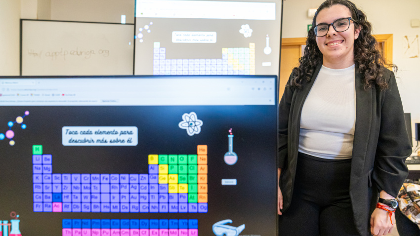 Sara López, maestra y creadora de la App