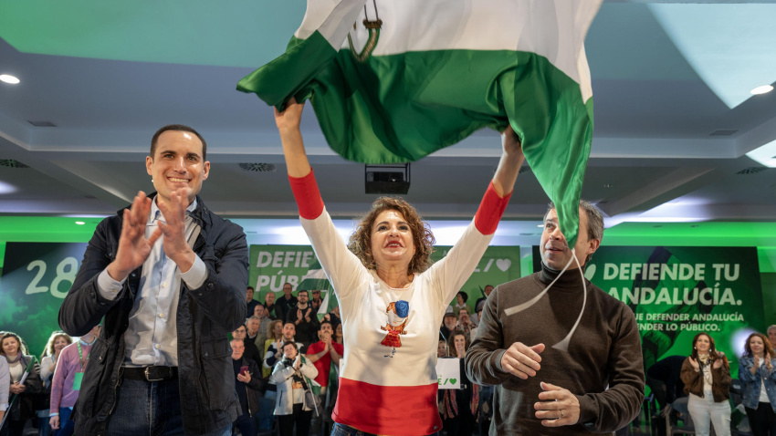 La secretaria general del PSOE de Andalucía y vicepresidenta primera del Gobierno, María Jesús Montero