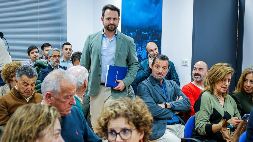 Álvaro Queipo, en el Comité Ejecutivo del PP celebrado este lunes