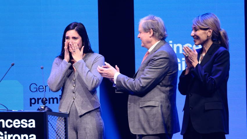 La premiada se ha mostrado muy emocionada