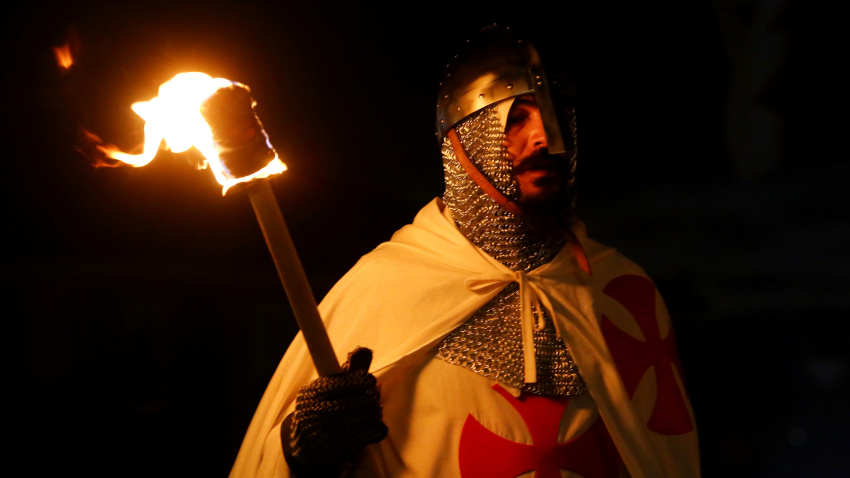 Desfile de la Noche Templaria de Ponferrada (León)