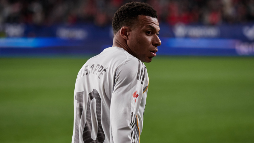 Kylian Mbappé, durante un partido del Real Madrid