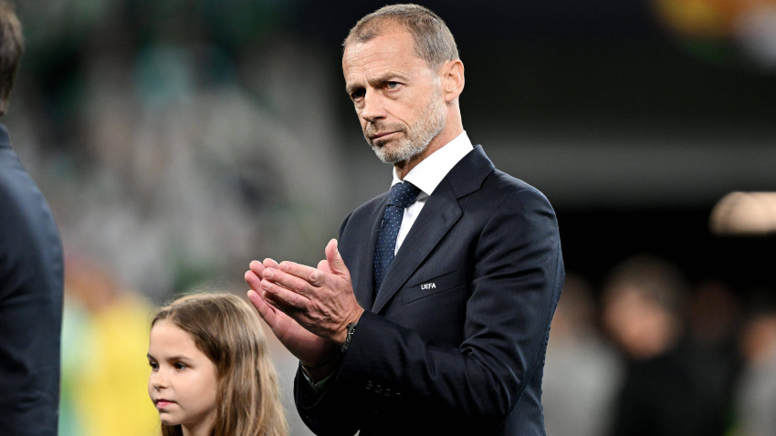 El presidente de la UEFA Alexsander Ceferin