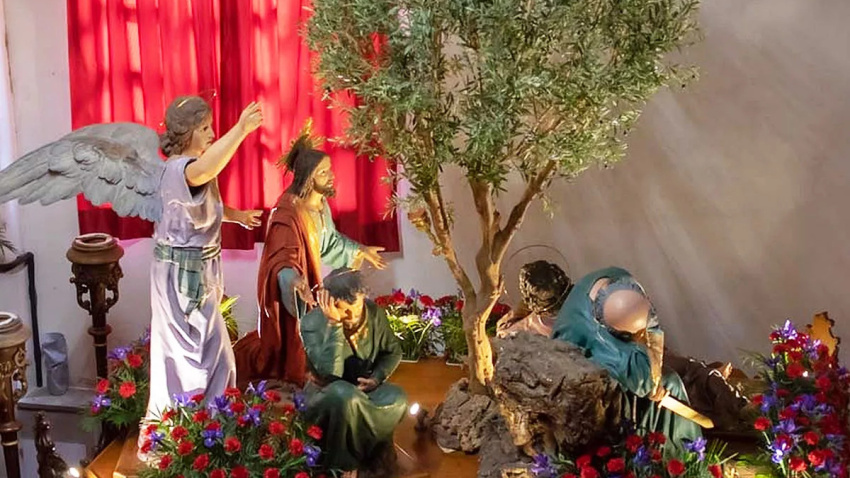 Paso de la Hermandad de la Oración de Jesús en el Huerto