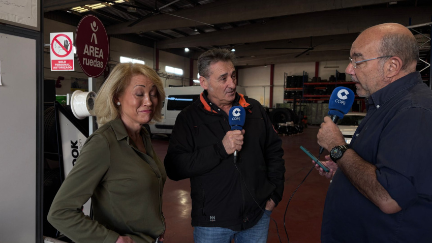 Amparo López, José Sanz y Ángel Exposito