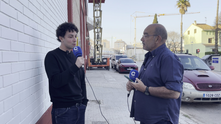 Mauro, autor, con Ángel Expósito