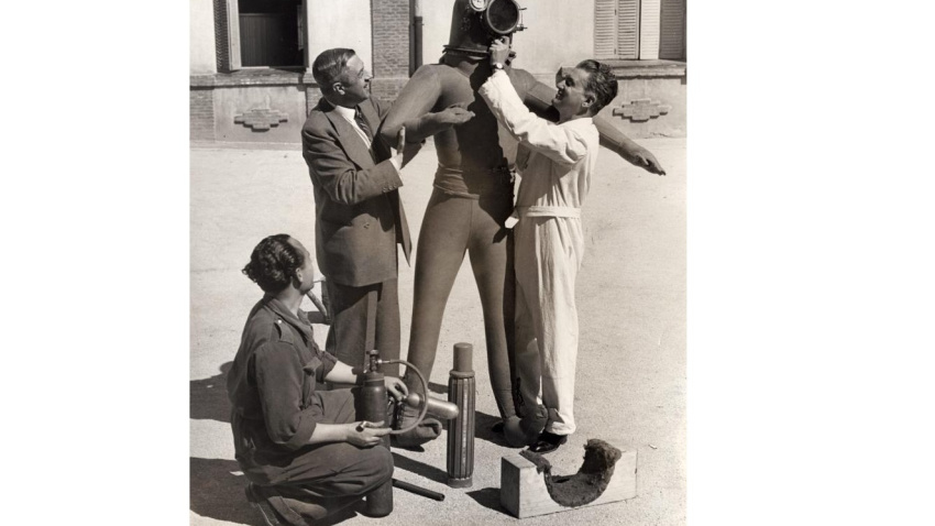 El traje espacial del español Emilio Herrera