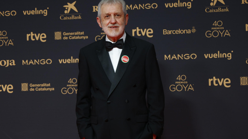 El actor José Ramón Soroiz posa a su llegada a la ceremonia de entrega de la 40º edición de los Premios Goya