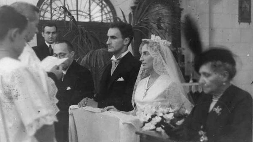 Boda de Chillida y Pilar Belzunce
