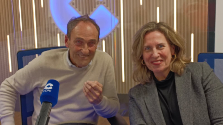 Cristina junto a Pedro Chillida