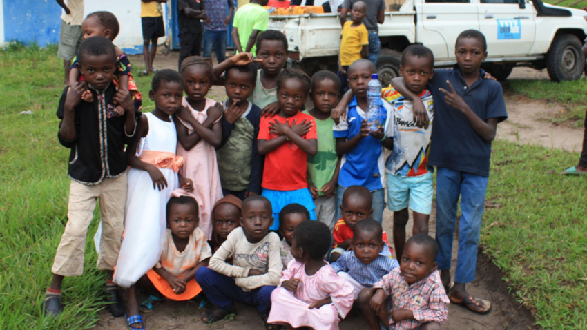 Niños atendidos por la Asociación Kivuvu