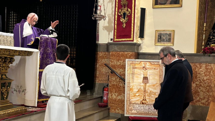 Bendición del retablo del Cristo de San Agustín
