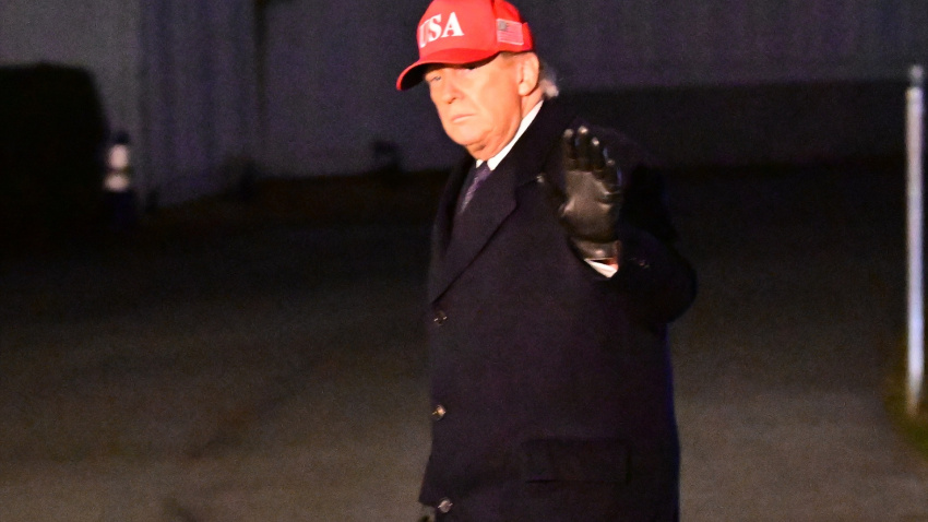 El presidente de Estados Unidos, Donald J. Trump, regresa a la Casa Blanca