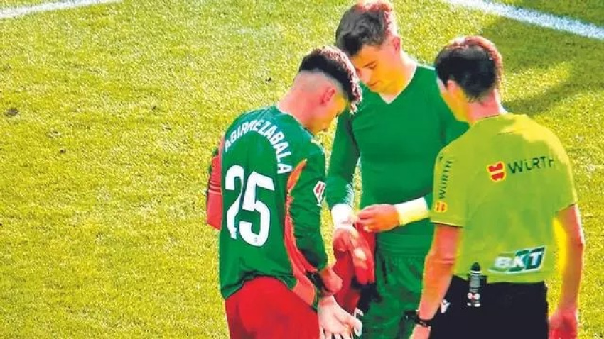 Julen se lesionó en Balaídos