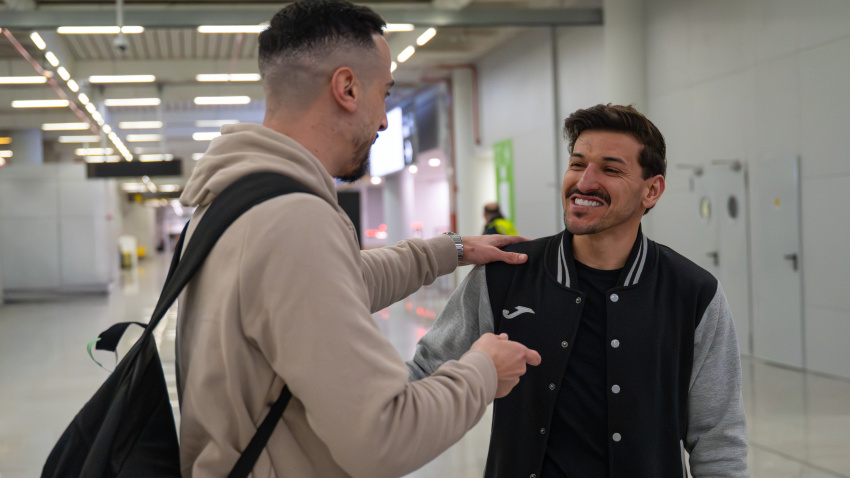 Luan Muller y Piqueras, ayer en Son Sant Joan