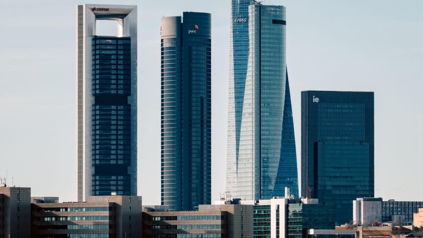 Fotografía de las Cuatro Torres de Madrid