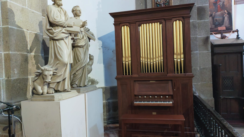 Imagen del actual órgano del que dispone la concatedral de San Julián, fruto de una donación
