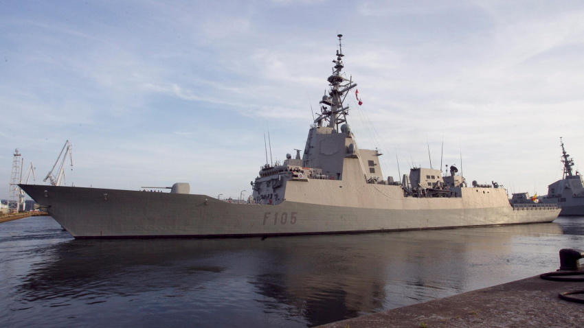 La fragata ‘Cristóbal Colón’, que España enviará a Chipre