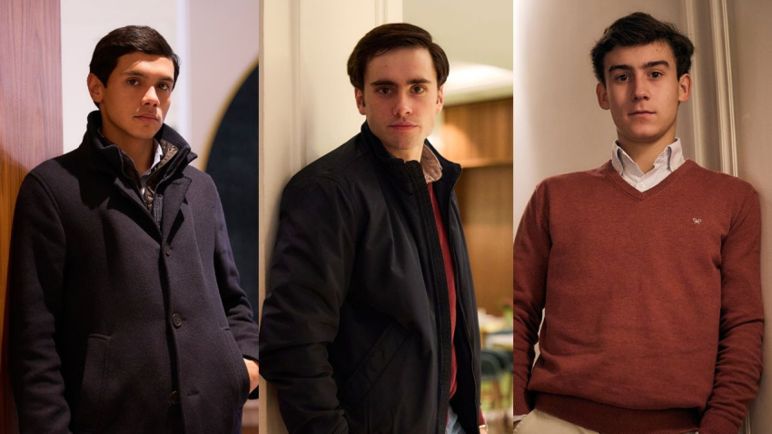 Pedro Luis, Iván Rejas y Manuel Quintana