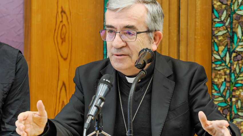 Luis Arguello, Arzobispo de Valladolid, durante la constitucion del nuevo Consejo Pastoral Diocesano