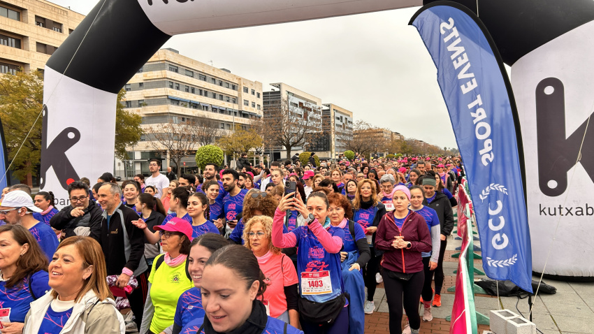 Corredoras tras la salida