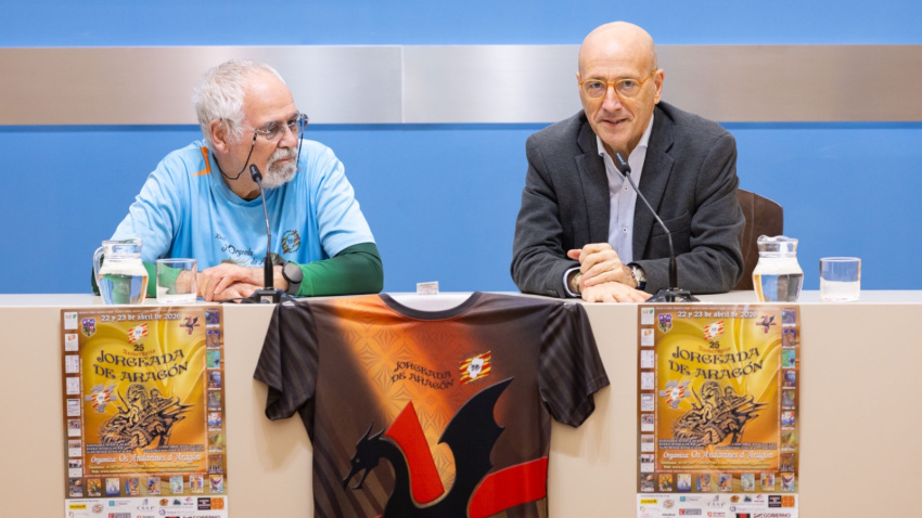 José María Gallego, presidente de Os Andarines; y Félix Brocate, concejal de Deportes