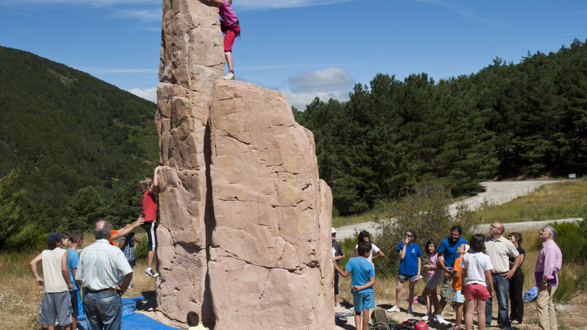 Niños de campamentos en la Pineda de la Sierra