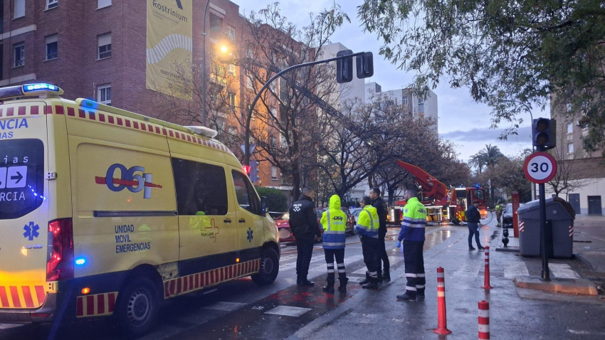 Incendio en el barrio Infante Juan Manuel de Murcia