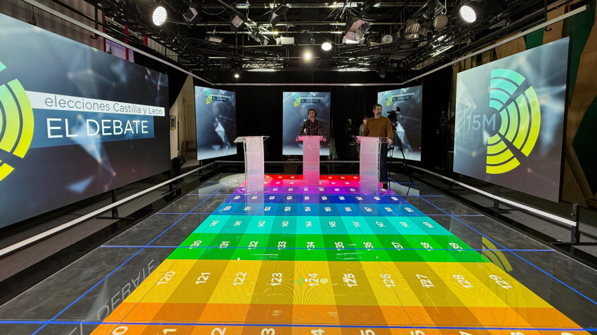 Preparativos y ensayo técnico del segundo debate de las elecciones autonómicas