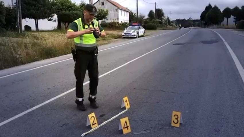 La Guardia Civil reconstruye un accidente de tráfico