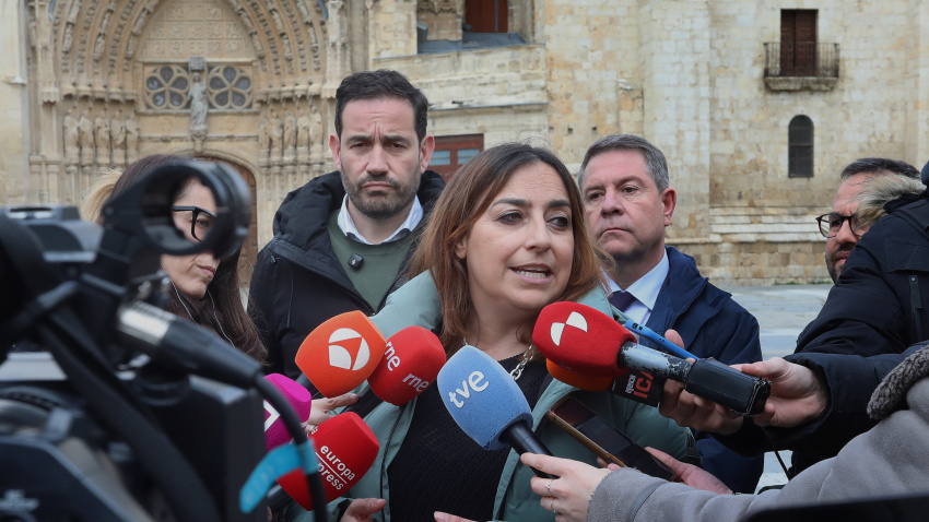 La secretaria general del partido en Palencia, Miriam Andrés.