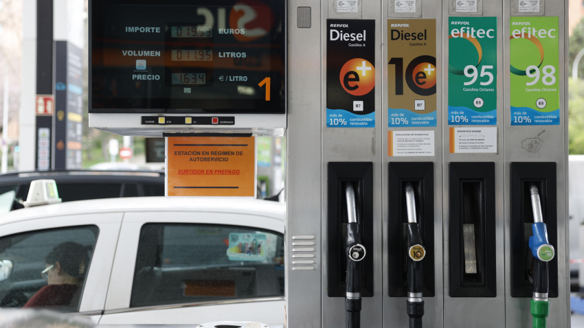 Una gasolinera en Madrid