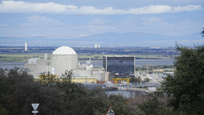 Vista de la central nuclear de Almaraz