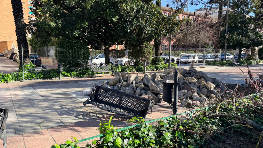 Obras en la avenida de Huelva
