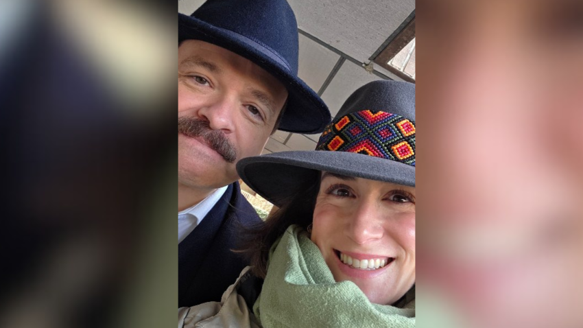 Marta Ruiz de Azcárate y su marido Fer