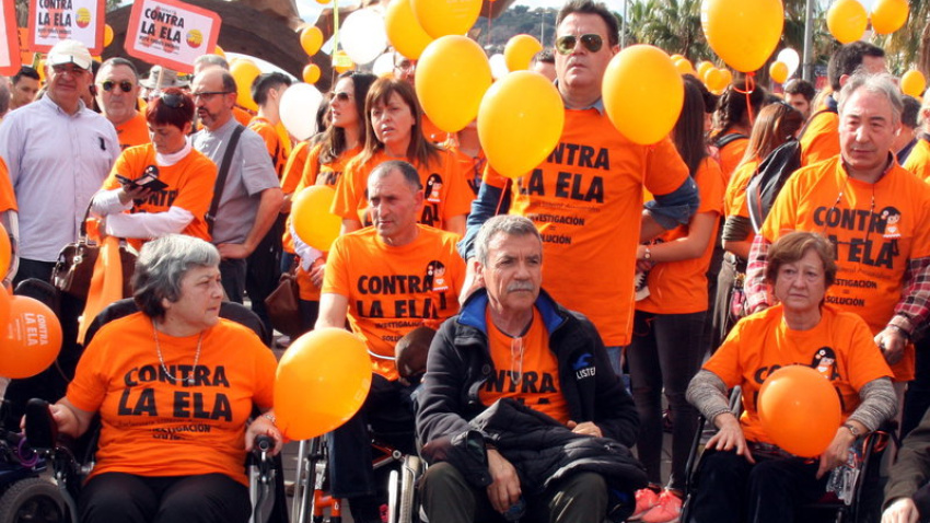 Marcha contra la ELA en Barcelona