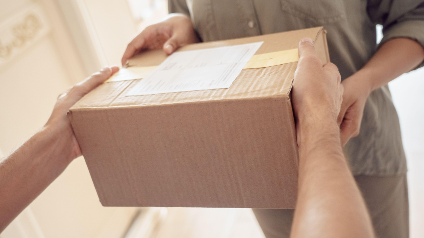 Entrega de un paquete