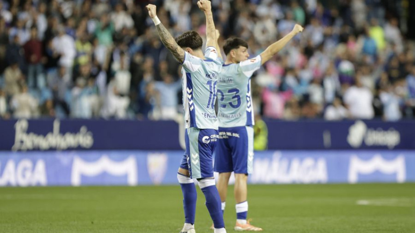 El Málaga respiró tranquilo tras el pitido final