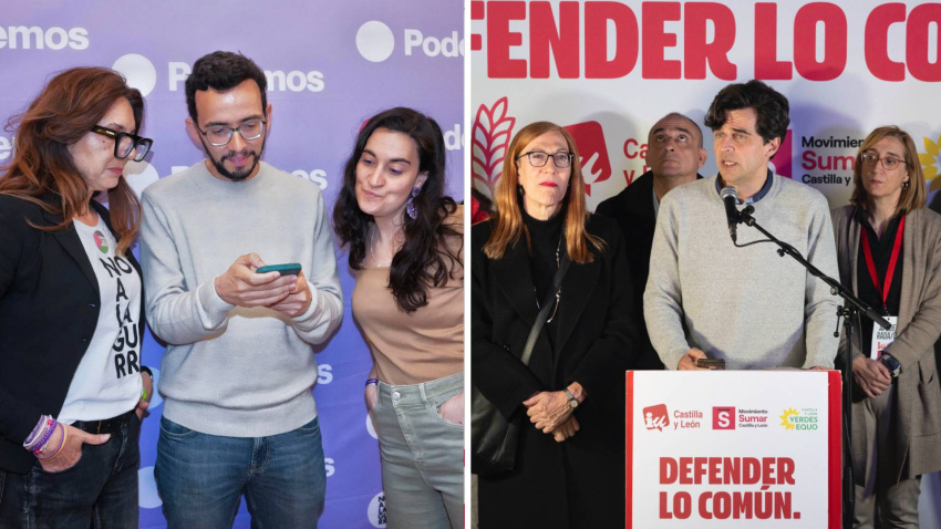 Los candidatos de Podemos e Izquierda Unida - Sumar en Castilla y León