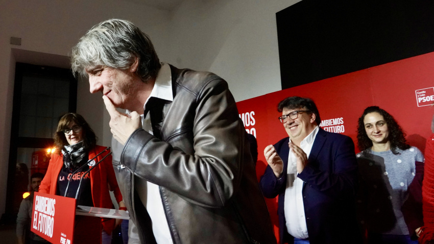 El candidato a la Presidencia de la Junta, Carlos Martínez, valora los resultados electorales