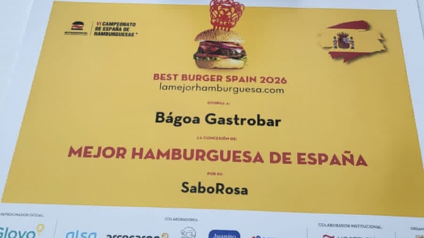 El reconocimiento a la mejor hamburguesa de España entre más de 400 propuestas gastronómicas