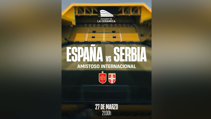 España - Serbia, en La Cerámica