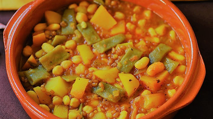 Guiso de trigo murciano