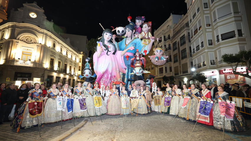 La Falla Plaça Chicharro es el mejor monumento de las Fallas de Burriana