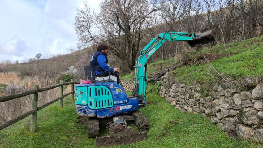 Trabajos para recuperar el tradicional recorrido del encierro de Sepúlveda