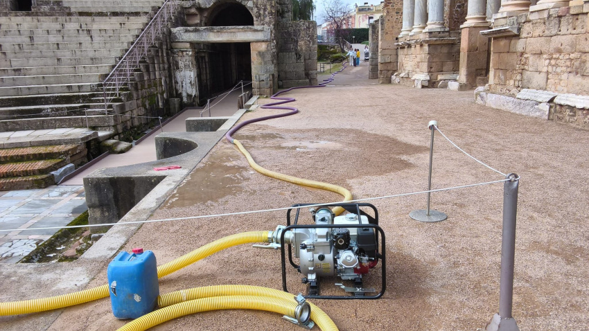 La tecnología de Aqualia viaja 2.000 años para proteger el corazón del Teatro Romano de Mérida