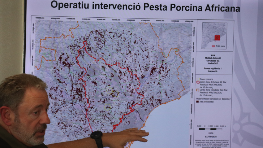 Un agente rural explica el operativo