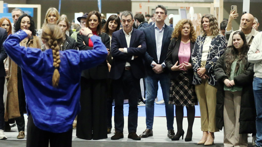Autoridades que participaron en la inauguración de esta edición de la feria